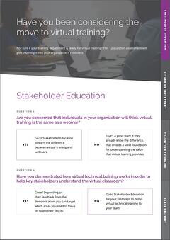 Have you been considering the move to virtual training