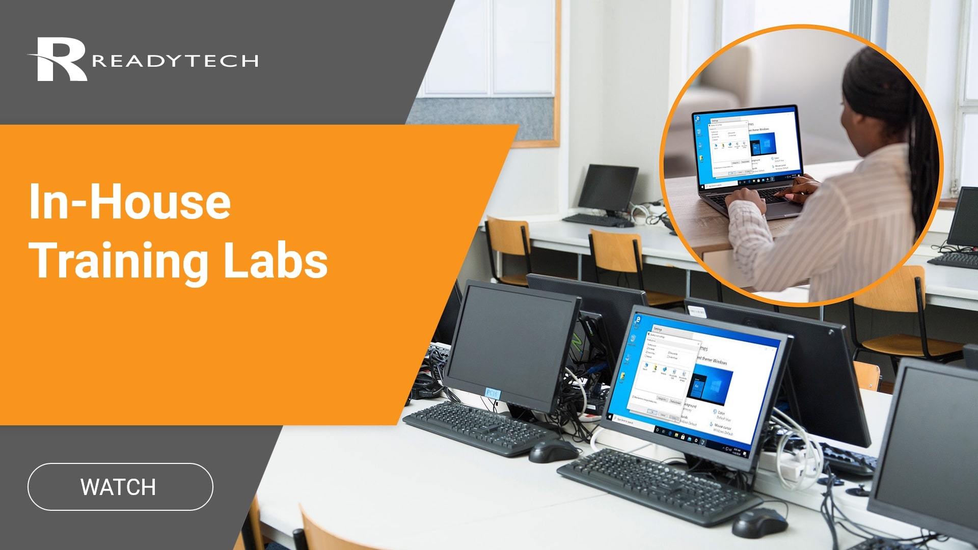 In-House Labs showcasing a computer lab