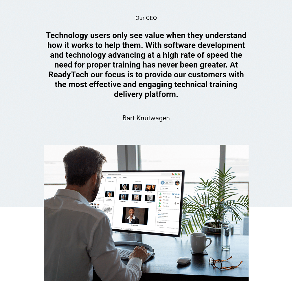 Man Infront of computer